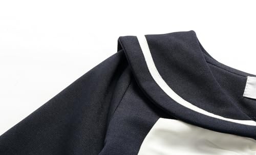 Mud Kingdom Girls Nautical Dress Sailor Collar Pleated Hem Long Sleeve 2-8 Years4