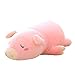 ZJDTC Cuscino di peluche a forma di maialino divertente e carino animale, morbido cuscino per abbracciare Natale, compleanno, regalo per bambini