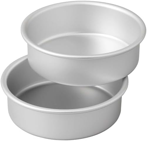 Wilton Small and Tall Aluminum Cake Pans, 2-Piece - Layer Cake Pan Set