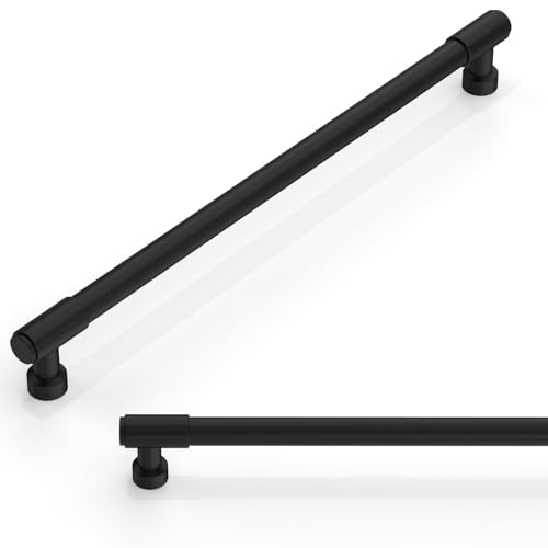 10 Pack Matte Black Cabinet Pulls 10 Inch(254mm) Kitchen Cabinet Handles Cabinet Hardware for Drawer Pulls