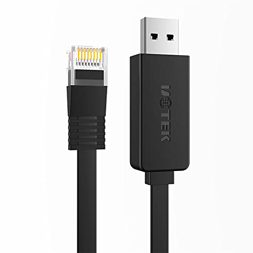 USB to RJ45 USB A to Console Debug Cable 4.9FT High Performance Console Cable with FTDI Chipset for Asynchronous Transmission UT-883R