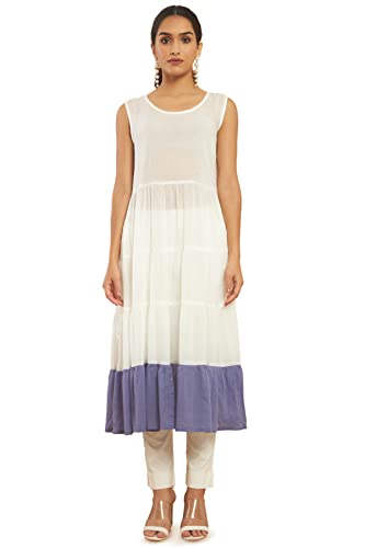 Image of Soch Women's Cotton Blend Regular Fit Solid Regular Kurta Dress Shirt
