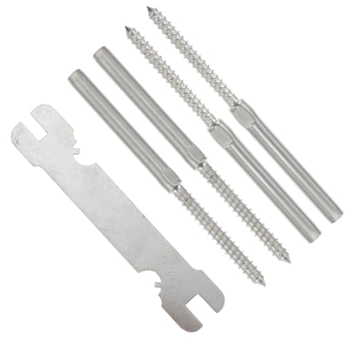 Operitacx 4piezas Barandilla De Escalera Kit Completo Tornillos Para Terraza Resistente