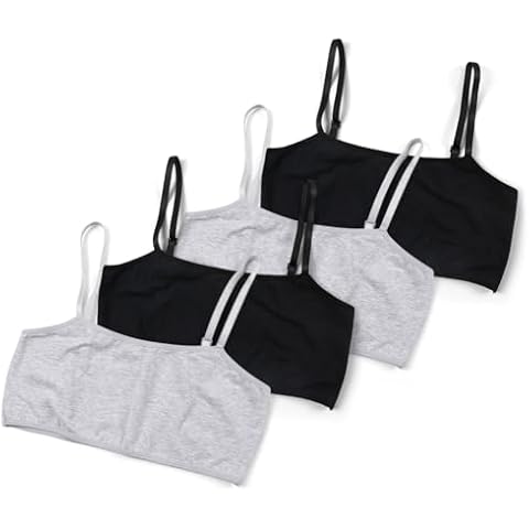 Women's Bralette Cami Wireless Bra, Soft Crop Top Comfort Everyday Sleep Bras, Multi-Pack Cover