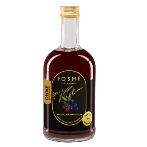 POSHE Craft Cocktails 4er-Pack Getränke Espresso