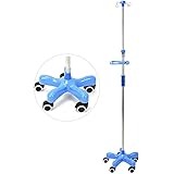 Ständer für Infusionsständer Medizinischer Infusionsständer mit Rollen 43~75 Zoll höhenverstellbarer Präsentationsständer - für Krankenhaus, Privatklinik und Zuhause(B)