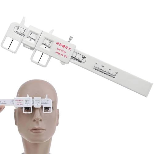 Deuxième Génération Règle de mesure PD + Règle distance pupillaire, Règle plastique PD, Outil mesure distance pupillaire Ophtalmologique