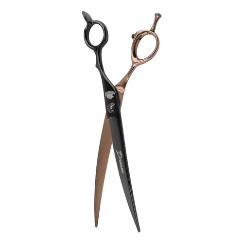 75-DREAM-Curved-Shear-Pet-Dog-Grooming-Scissors-Patent-Grip-Design-Easy-Adjust-Japanese-440C-Tempered-Steel-Lightweight-Professional-Dog-Scissors-For-Dog-Grooming-Serrated 75 DREAM Curved Shear Pet Dog Grooming Scissors Patent Grip Design Easy Adjust Japanese 440C Tempered Steel Lightweight Professional Dog Scissors For Dog Grooming Serrated
