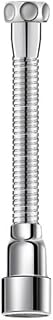 Extensor de grifo de acero con aireador giratorio de 360 grados, boquilla de fregadero de cocina antisalpicaduras, baño de ahorro flexible, 13-75 cm (20 cm)