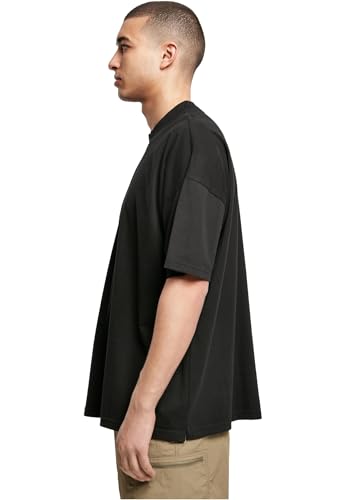 Urban Classics Oversized Mock Neck tee Camiseta, Negro, S para Hombre