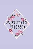 Agenda 2020: planificateur mensuel annuel 2020 I organisateur mensuel I agenda hebdomadaire