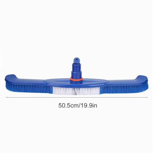 Miniatura 3 de Cabezal De Succión Para Piscinas Cepillo Para Limpieza De Piscinas Limpiafondos Manual Para Limpiar Paredes Azulejos Suelos 50,5 Cm Azul