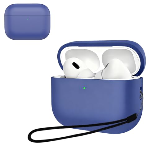 For AirPods Pro3 �P�[�X(2025) YILLIONS �_�炩�ȃV���J�Q���̃X�|�[�c�N�[���ȃf�U�C�� �Ռ��z�� �h�� �h�o �y�� �����h�~�p�̃t�b�N�𓋍ڂ��� �X�����\�t�g �P�[�X �J�o�[ AirPods Pro3 �J�o�[�i�u���[�j