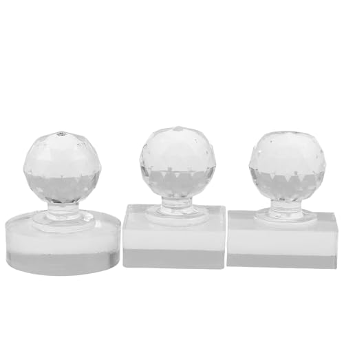 IWOWHERO 3 Piezas de Sellos Prensadores para Sombras de Ojos y Rubor Moldes de Presión Cuadrados Redondos y Rectangulares de Plástico para Reparación y Prensado de Maquillaje Uso