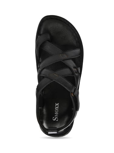 Image of Genuine Leather Slippers | Back Strap Sandals for Men | Lightweight | Comfortable | Cushioned Insole | Formal & Casual Wear