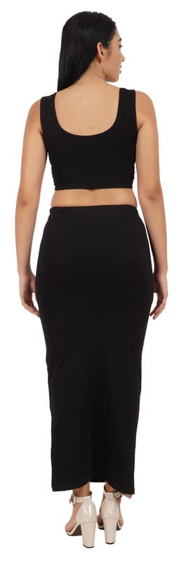 Image of Lycra Blend Cotton Saree Shapewear Petticoat for Women and Girls, Skirts Shapewear Dress for Saree