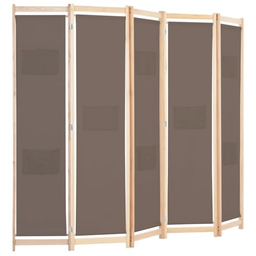 Paravent séparateur de pièce marron pour diviser un studio sans travaux
