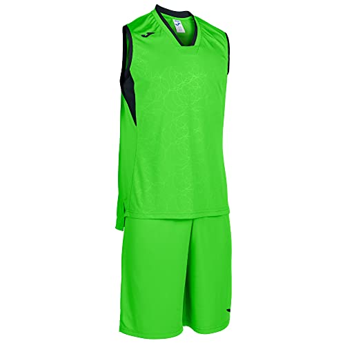 Joma Campus Set de 2 Piezas, Hombre, Verde Fluor-Negro, XL