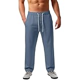Gefomuofe Gym Jogginghose Herren Lang Leicht Sporthose Leichte Atmungsaktiv Trainingshose Fitness Freizeithose Sommer Sweatpants mit Taschen Fitnessstudio Yogahose