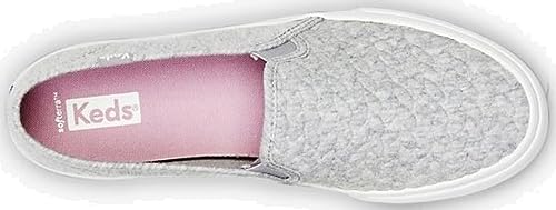 Image of Keds Womens Double Decker Canvas Slip On Sneakers Shoes Casual - Black