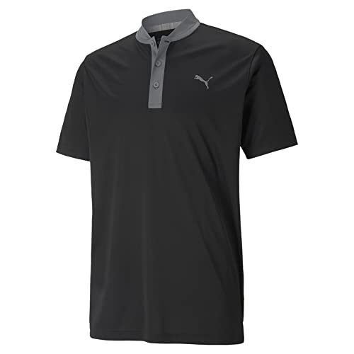 PUMA Mens Gamer Polo Shirt Sports Top Short Sleeve Black M