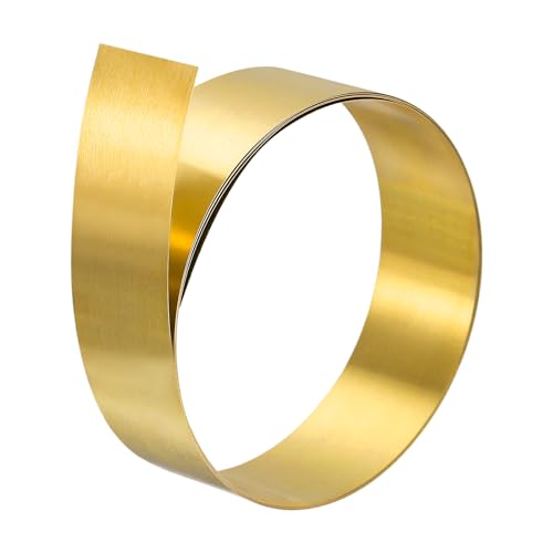 QUARKZMAN Rollo de Lámina de Latón 3000mm x 20mm x 0.1mm para Man...