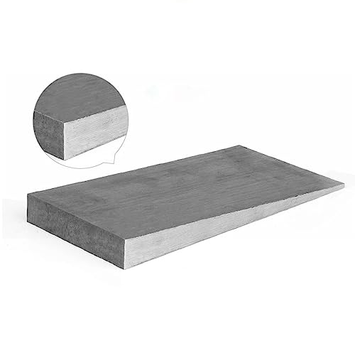 2 Pack Flange Wedge Steel Silvery Spreading Triangle Wedges Metal Shims Tool Sets Slope Level Fitting Straight Accessories for Lathe Welding (4 Inch)