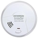 Universal Security Instruments Sensing Plus Multi Criteria Kitchen Smoke and Fire Alarm With 10 Year Tamper Proof Sealed Battery (AMIK3051SC)