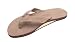 Rainbow Sandals Men's Premier Leather Single Layer Wide Strap with Arch, Dark Brown, Men's Large / 9.5-10.5 D(M) US