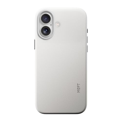 MOFT MOVAS Snap Case for iPhone 17, MagSafe Compatible, Soft-Touch Vegan Leather, Classic Minimalist Design, Lightweight, Stain-Resistant & Camera Protection, Misty Cove by MOFT - Used condition - CA$50.78