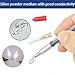 Yuecoom Industrial Silver Conductive Paste, Silver Conductive Wire Glue Paste AdhesivePaint Pen for Electronics Repair (0.5ml)