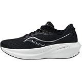 Saucony Women's Triumph 21 Sneaker, Black/White, 11