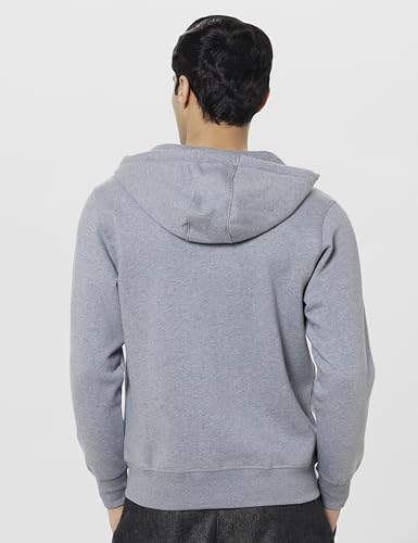 Image of U.S. Polo Assn. Men's Solid Regular fit Sweatshirt, Cotton Blend, Hooded Neck