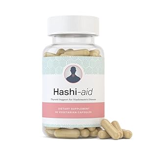 HashiAid – Low Thyroid Supplement – Hashimoto’s Disease Support – Hypothyroidism – Fight Fatigue, Balance Hormones, Promote Focused Energy – Turmeric, Iodine, Zinc, Selenium and More
