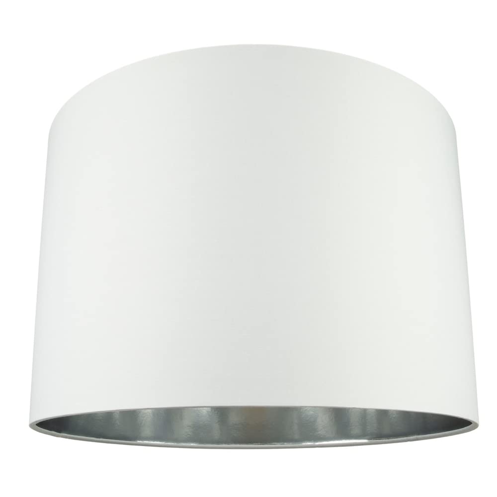 Contemporary and Chic Ochre Cotton 10" Table or Pendant Circular Drum Lamp Shade with Shiny Gold Inner - 60watt Maximum by Happy Homewares — view 31