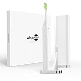 WhyteDOT® Elektrische Schallzahnbürste aus Leichtmetall mit Keramiklackierung | Inklusive...