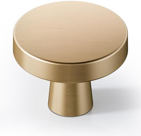 Veise Cabinet Knobs 25 Pack 1-1/4 Inch Champagne Bronze Zinc Kitc...