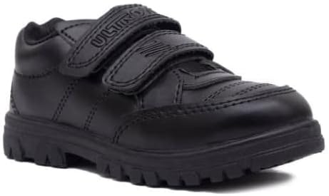ElecantGola-Black Hook & Loop School Shoe for Boys