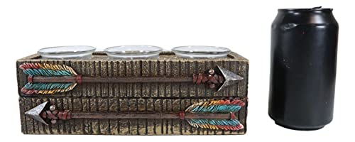 Home Décor Accents Southwestern Indian Turquoise Feather Arrows 3 Votives Candle Holder - Home Accents 33-Kl1-3333 #TOP5