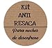 Etiquetas adhesivas kraft KIT ANTI RESACA para noches de desenfreno