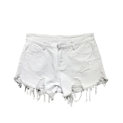 Short en jean ample taille haute style coréen pour femme