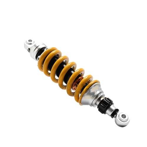 Amortisseur moto 320mm jaune réglable pour suspensions 500cc à 1000cc