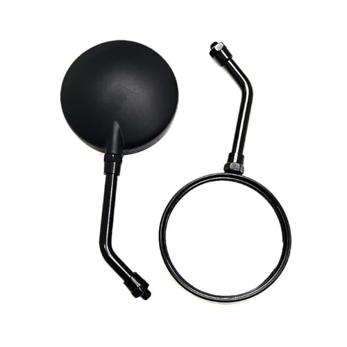 Espejos universales para manillar de motocicleta negros regulables para cruiser y scooter