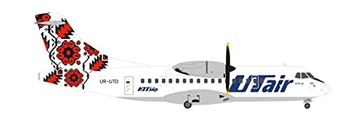 Pièce de collection ATR-42-300 UTair-Ukraine Herpa 1:200 le cadeau idéal pour passionné