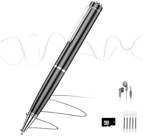 72GB Dijital Ses Kaydedici, 25H Pil Ömrü ile Ses Kaydedici, Oynatma ve Ses Etkinleştirme Kayıt Cihazı, Dersler/Toplantılar/Röportajlar için AI Gürültü Azaltma ile Ses Aktif Kaydedici - Görsel 1