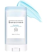 Centella Face Sunscreen Stick Sunscreen Sun Stick SPF50+ PA++ Lightweight Sunscreen Stick Face, M...