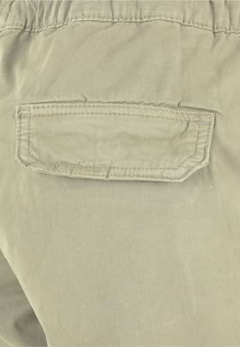 Urban Classics Damen High Waist Cargo Jogging Pants – Jogginghose im Regular Fit mit hohem Bund, Cargotaschen mit Knopfverschluss, Baumwolle mit Stretch für Streetwear und Freizeit,Summerolive,M