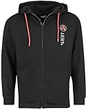 Naruto Shippuden Kakashi Men's Hooded Jacket Black Anime Fan Merch TV Series, Black, Small