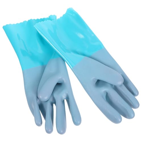 iplusmile Guantes Anticorte de Goma Antideslizantes para Manipular Mariscos Talla Única Protección contra Pinchazos Guantes Limpieza de Pescado y Trabajo Cocina