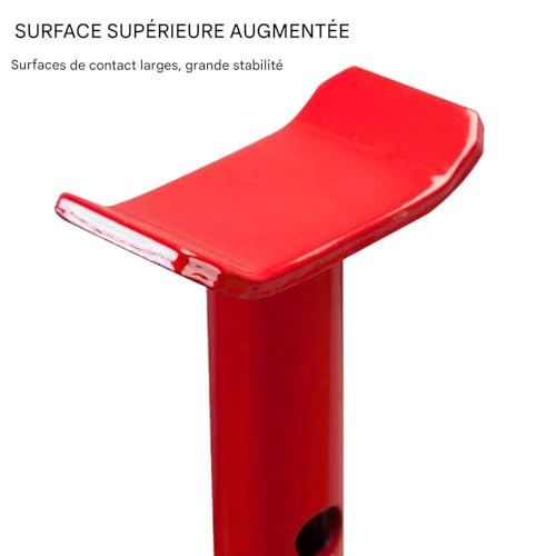 Cric de levage compact de 3 tonnes avec structure pliante pour gain de place